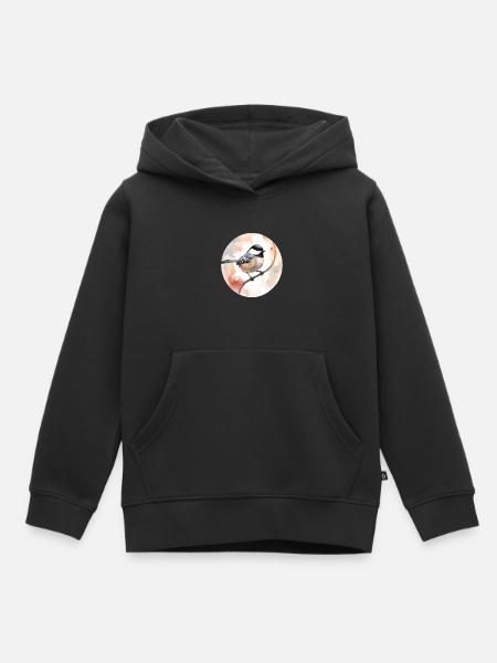Meise - Kinder Premium Organic Hoodie - Schwarz