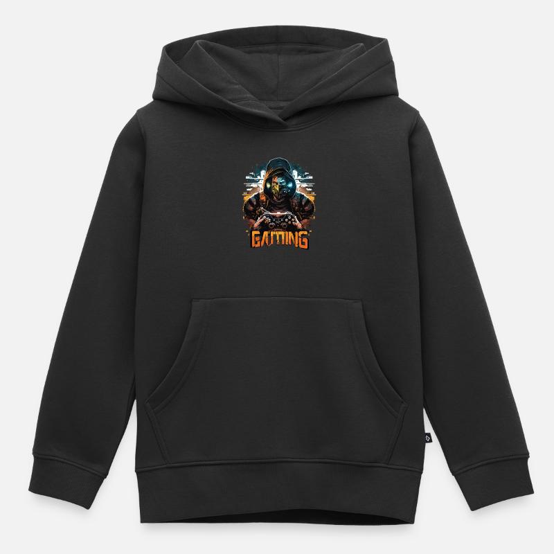 Video Game Controller Gamer Gaming Konsole PC - Kinder Premium Organic Hoodie - Schwarz