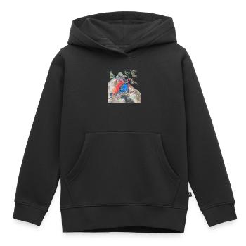 LIEBE DIE NATUR - Kinder Premium Organic Hoodie - Schwarz - Vorne - AI Model Kid Male (0cm)