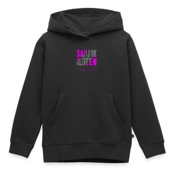 Segel Königin - Kinder Premium Organic Hoodie - Schwarz - Vorne - AI Model Kid Male (0cm)