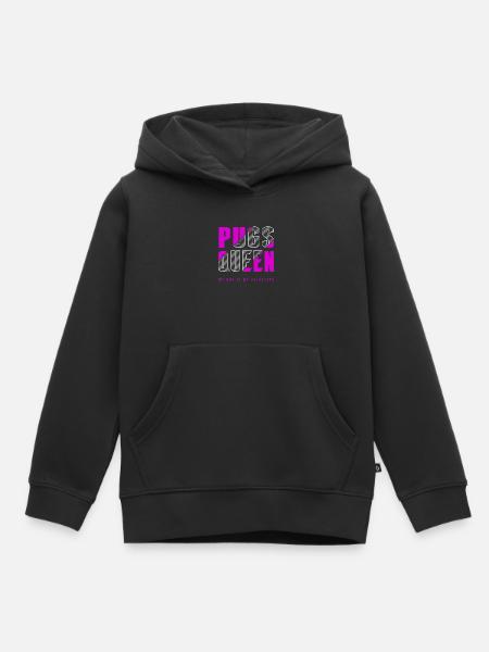 Möpse Königin - Kinder Premium Organic Hoodie - Schwarz