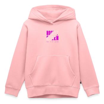 Reine du hockey - Sweat Premium à capuche enfant bio - rose - Devant - AI Model Kid Female (0cm)