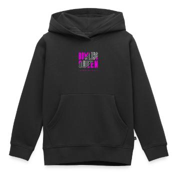 Bowling Königin - Kinder Premium Organic Hoodie - Schwarz - Vorne - AI Model Kid Male (0cm)