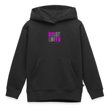 Bocce Königin - Kinder Premium Organic Hoodie - Schwarz - Vorne - AI Model Kid Male (0cm)