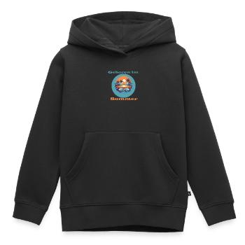 Geboren im Sommer - Kinder Premium Organic Hoodie - Schwarz - Vorne - AI Model Kid Male (0cm)