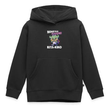 Kindergarten Kita Monsterstarkes Kita-Kind Monster - Kinder Premium Organic Hoodie - Schwarz - Vorne - AI Model Kid Male (0cm)