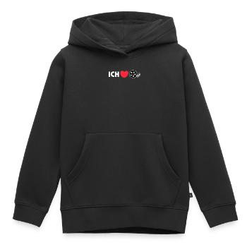 Heart Cinema Night I Love Movies Déclaration Films - Sweat Premium à capuche enfant bio - noir - Devant - AI Model Kid Male (0cm)
