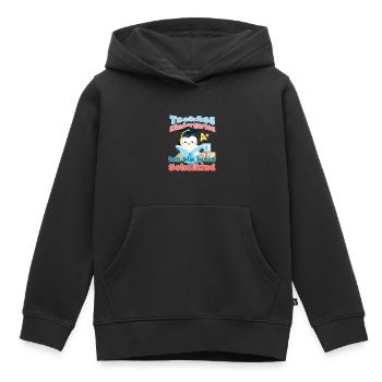 Kindergarten Einschulung 1. Schultag Schulanfang - Kinder Premium Organic Hoodie - Schwarz - Vorne - AI Model Kid Male (0cm)