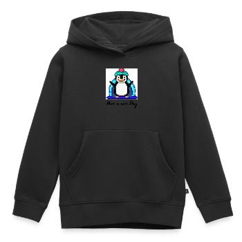 have a nice day pinguin - Kinder Premium Organic Hoodie - Schwarz - Vorne - AI Model Kid Male (0cm)