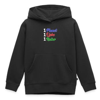 Natur Erde Umwelt Umweltfreundlich Statement - Kinder Premium Organic Hoodie - Schwarz - Vorne - AI Model Kid Male (0cm)