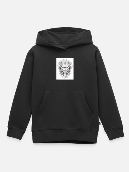 Griechischer Gott - Kinder Premium Organic Hoodie - Schwarz