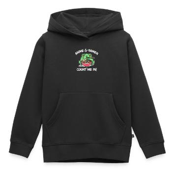 Anime Ramen Japan Statement Zeichentrick Comic - Kinder Premium Organic Hoodie - Schwarz - Vorne - AI Model Kid Male (0cm)