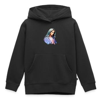 Stechpalme Maria Maria Madonna Mariana Jungfrau Maria Heilig - Kinder Premium Organic Hoodie - Schwarz - Vorne - AI Model Kid Male (0cm)