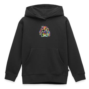 Haustiere Hund Kuscheltier Lieblingstier Tiere - Kinder Premium Organic Hoodie - Schwarz - Vorne - AI Model Kid Male (0cm)
