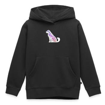 Lieblingstier Statement Hund Haustiere Kuscheltier - Kinder Premium Organic Hoodie - Schwarz - Vorne - AI Model Kid Male (0cm)
