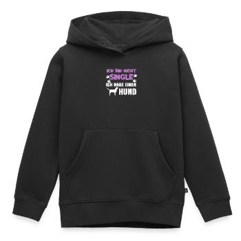 Lieblingstier Hund Statement Kuscheltier Haustiere - Kinder Premium Organic Hoodie - Schwarz - Vorne - AI Model Kid Male (0cm)