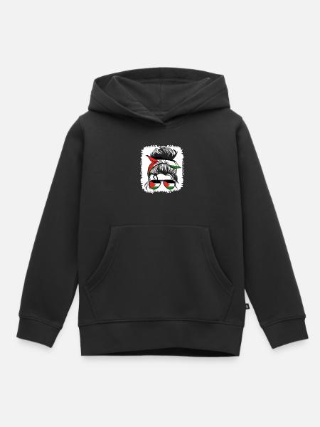Palestina Palestijnse Vlag Meisjes Palestijns - Kinder Premium hoodie biologisch - zwart