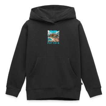 Pattaya Thailand Strand Design - Kinder Premium Organic Hoodie - Schwarz - Vorne - AI Model Kid Male (0cm)