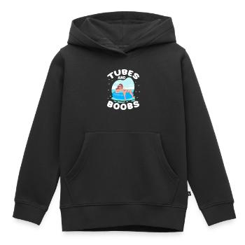 Tubes And Boobs Tube Floating River Floater - Kinder Premium Organic Hoodie - Schwarz - Vorne - AI Model Kid Male (0cm)