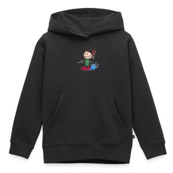 Surfboard Wakeboard Welle Wellenreiten Wassersport - Kinder Premium Organic Hoodie - Schwarz - Vorne - AI Model Kid Male (0cm)