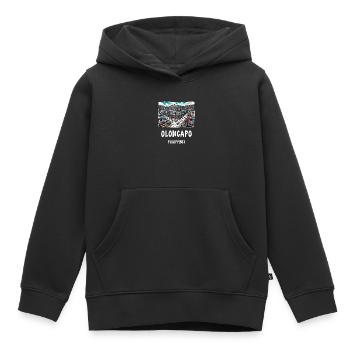 Ville d'Olongapo, Philippines, Asie du Sud-Est - Sweat Premium à capuche enfant bio - noir - Devant - AI Model Kid Male (0cm)