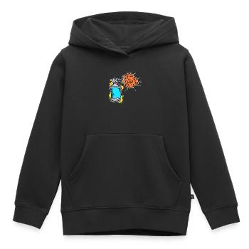 Sprayer Art, Street Art, Wildstyle Graffiti - Kids Premium Organic Hoodie - black - Front - AI Model Kid Male (0cm)