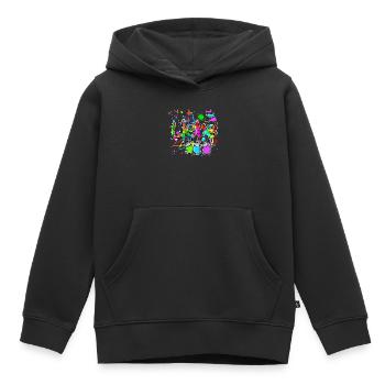 Spraydose Strassenkunst Wildstyle Graffite Sprayer - Kinder Premium Organic Hoodie - Schwarz - Vorne - AI Model Kid Male (0cm)