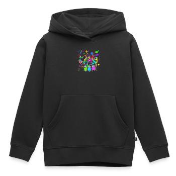 Wildstyle Graffiti Spray Can Sprayer Street Art - Kids Premium Organic Hoodie - black - Front - AI Model Kid Male (0cm)