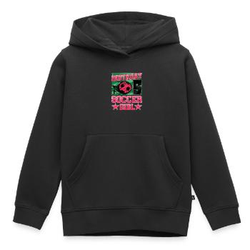 5th birthday Girl Soccer 5 Years Old Gifts - Kinder Premium Organic Hoodie - Schwarz - Vorne - AI Model Kid Male (0cm)