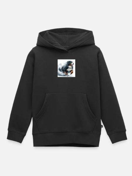 Berner Sennenhund - Kinder Premium Organic Hoodie - Schwarz