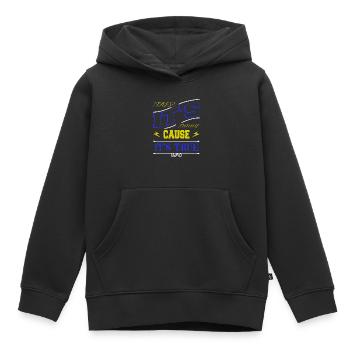 langage informatique geek humour - Sweat Premium à capuche enfant bio - noir - Devant - AI Model Kid Male (0cm)