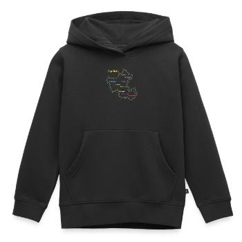 Ennepe Ruhr Kreis - Kinder Premium Organic Hoodie - Schwarz - Vorne - AI Model Kid Male (0cm)