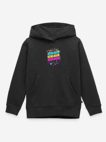 Schlager - Kinder Premium Organic Hoodie - Schwarz