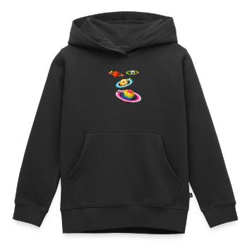 Balls Planets - Kids Premium Organic Hoodie - black - Front - AI Model Kid Male (0cm)