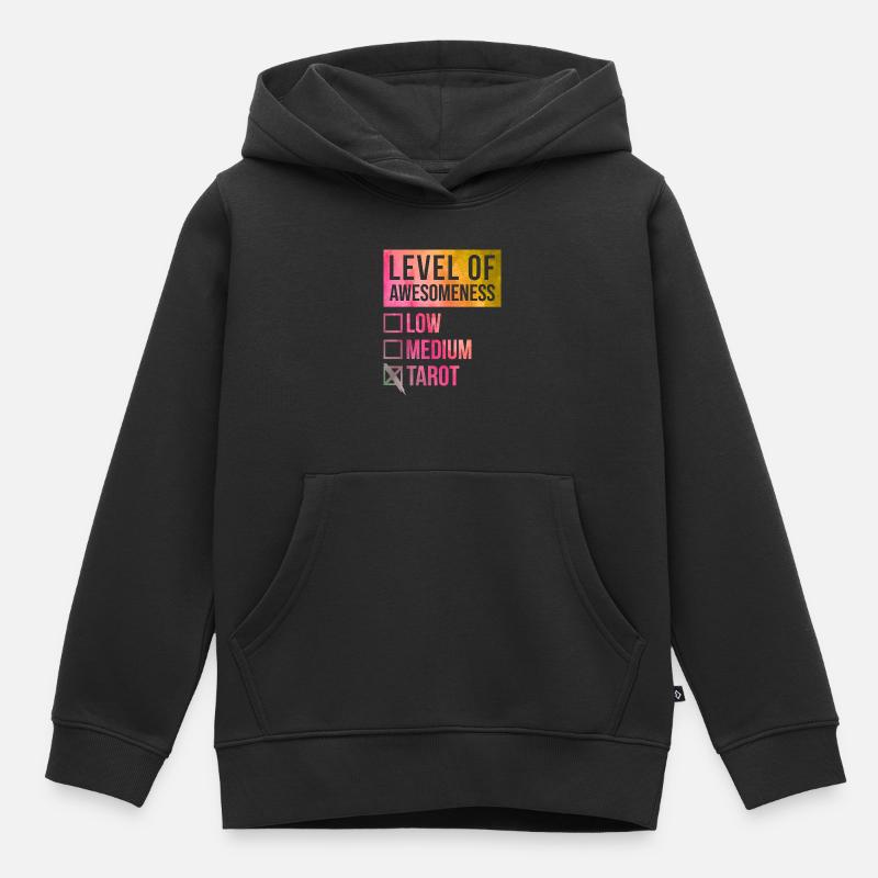 Tarot - Sweat Premium à capuche enfant bio - noir