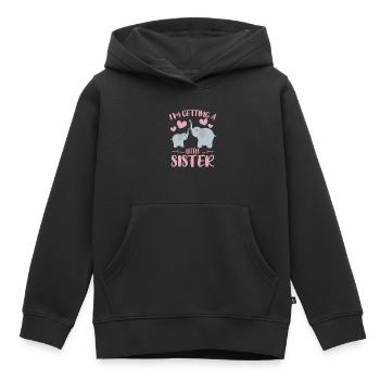 Baby Sister Reveal At Getting A Little Sister Fox - Kids Premium Organic Hoodie - black - Front - AI Model Kid Male (0cm)