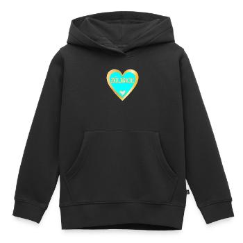 ZÖLIAKIE HERZ DÜNNDARM - Kinder Premium Organic Hoodie - Schwarz - Vorne - AI Model Kid Male (0cm)
