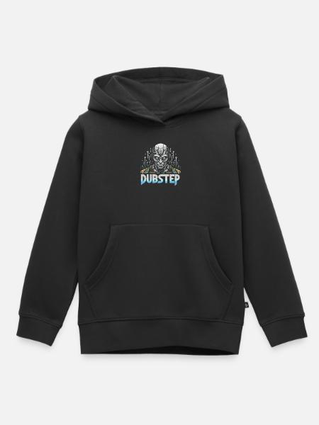 Dubstep Cyborg - Kinder Premium Organic Hoodie - Schwarz
