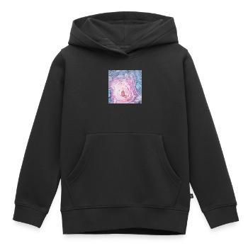 Mystical place - Kids Premium Organic Hoodie - black - Front - AI Model Kid Male (0cm)
