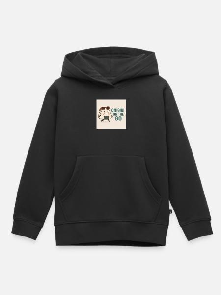 Onigiri für unterwegs - Kinder Premium Organic Hoodie - Schwarz