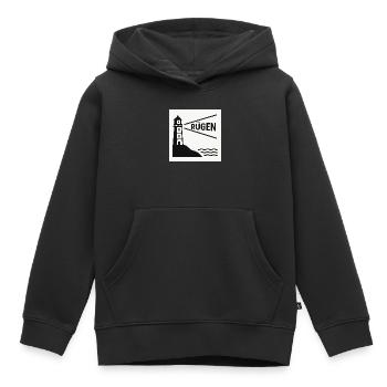 Réprimander - Sweat Premium à capuche enfant bio - noir - Devant - AI Model Kid Male (0cm)