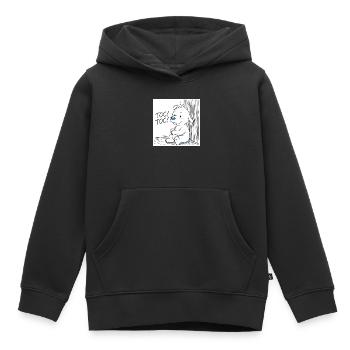 Idéfix Frappe Toc Toc Toc - Kinder Premium Organic Hoodie - Schwarz - Vorne - AI Model Kid Male (0cm)