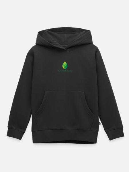 Planet Over Plastic - Kinder Premium Organic Hoodie - Schwarz