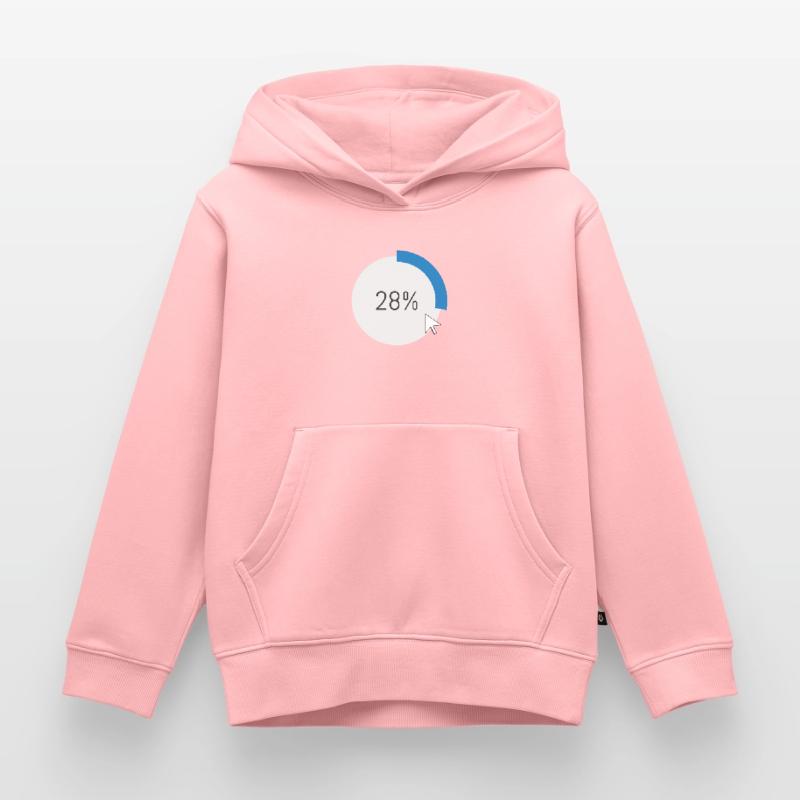 Blue Progress Ring IT Software PC Computer Kids Premium Organic Hoodie