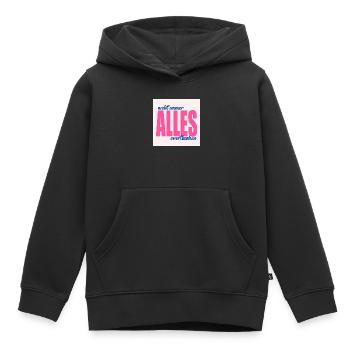 Thoughtful Sayings Thoughts - Kids Premium Organic Hoodie - black - Front - AI Model Kid Male (0cm)