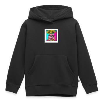 Theorie du complot monde bizarre - Sweat Premium à capuche enfant bio - noir - Devant - AI Model Kid Male (0cm)