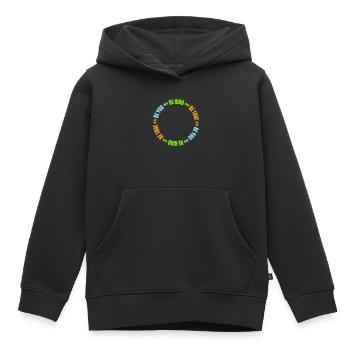 Be Kind Be True Be You Inspirierend Selbstliebe - Kinder Premium Organic Hoodie - Schwarz - Vorne - AI Model Kid Male (0cm)