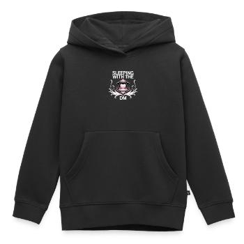 Sleeping with the DM - Funny D'n'D - Sweat Premium à capuche enfant bio - noir - Devant - AI Model Kid Male (0cm)