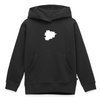 Andorra Kontur Silhouette - Kinder Premium Organic Hoodie - Schwarz - Vorne - AI Model Kid Male (0cm)