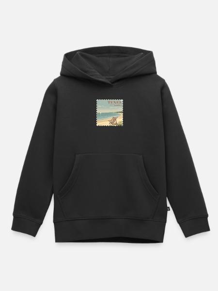 Texel Noordzee - Kinder Premium Organic Hoodie - Schwarz